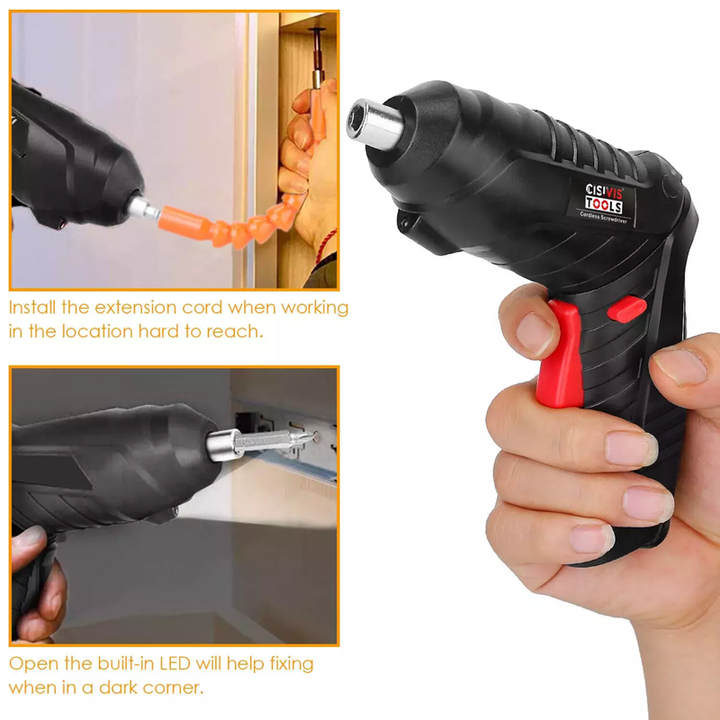 On Sale⚡48 in 1 Cordless Electric Screwdriver Rechargeable Drill Driver Power Tool Bit Set