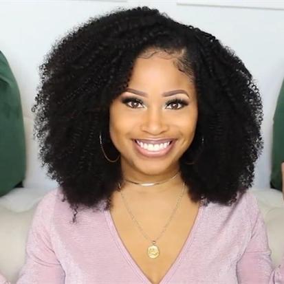 New A Super Curly Wig