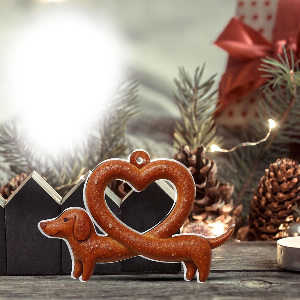 Pretzel Dachshund Ornament