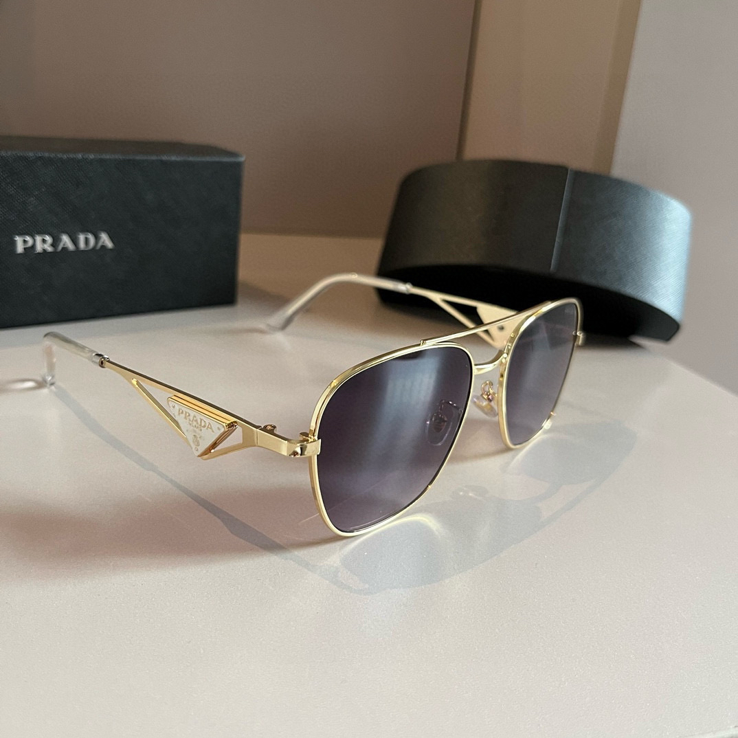 Prada round frame sunglasses