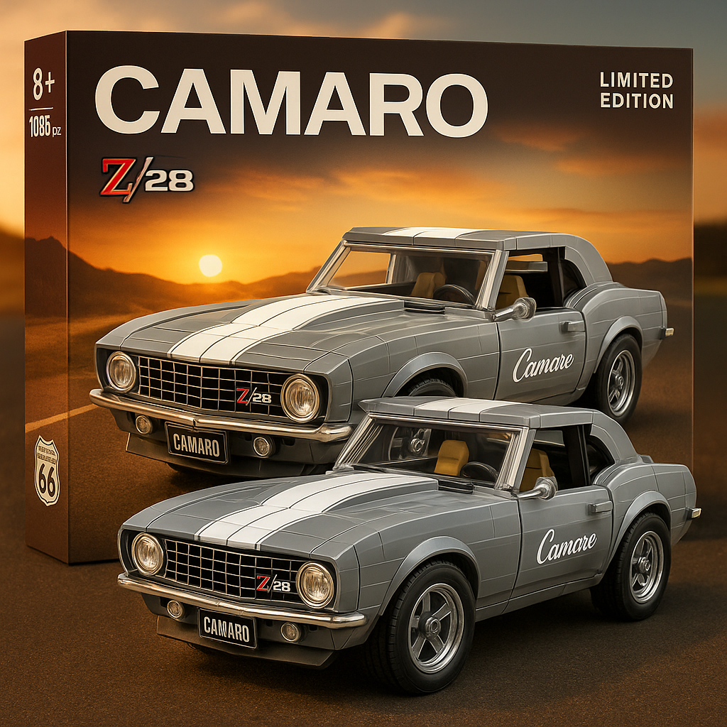 American muscle car building block puzzle