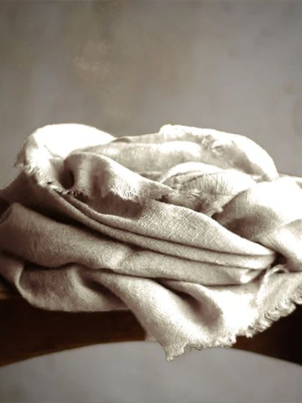 Vintage Frayed Hem Comfy Scarf