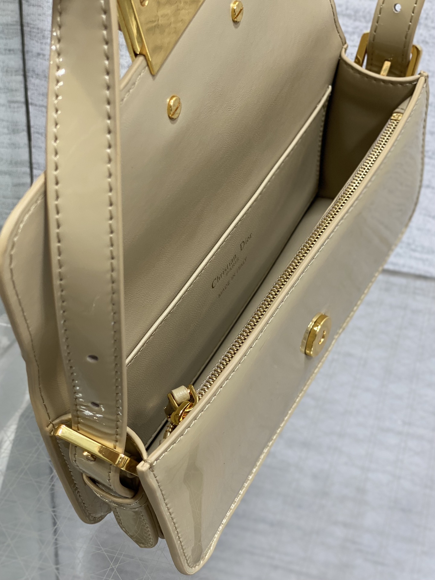 Dior Autumn Winter Series Miss Patent Leather Bag