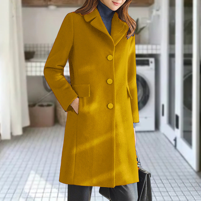Multi-Color Multi-Size Woolen Coat for Women
