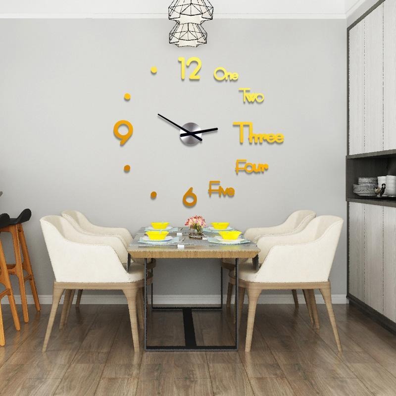 (🔥Last Day Flash Sale-50% OFF) 3D DIY Creative Wall Clock-16inches And 30Inches -Buy 2 Sets Get 10% OFF