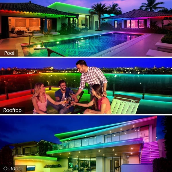 🔥LAST DAY 49% OFF 🔥2024 Outdoor Waterproof WiFi Bluetooth Smart Led Strip Light💡