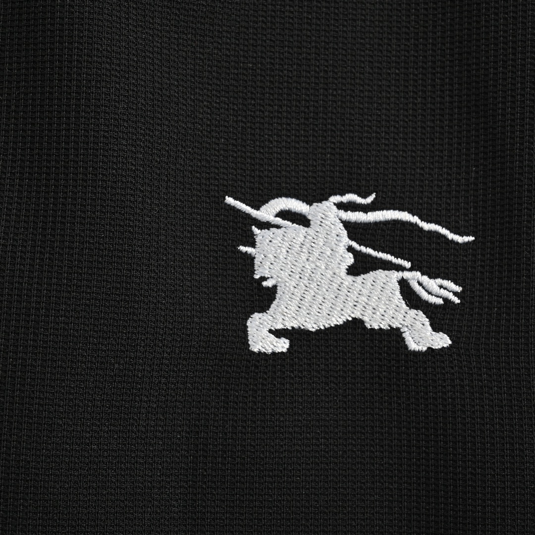Burberry embroidered warhorse logo waffle thin trousers