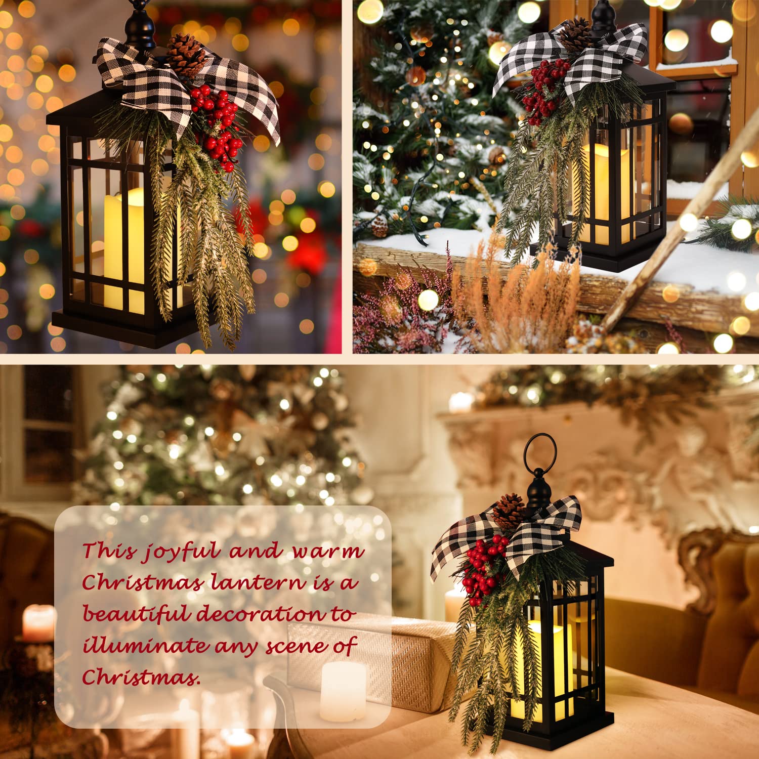 Christmas Decorations - Outdoor Hanging Lanterns 🎄✨🏮❄️