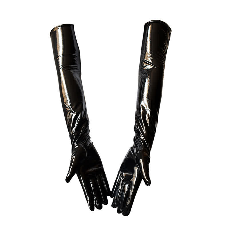 Cosplay Bunny Lace Up PU Jumpsuit Lingerie
