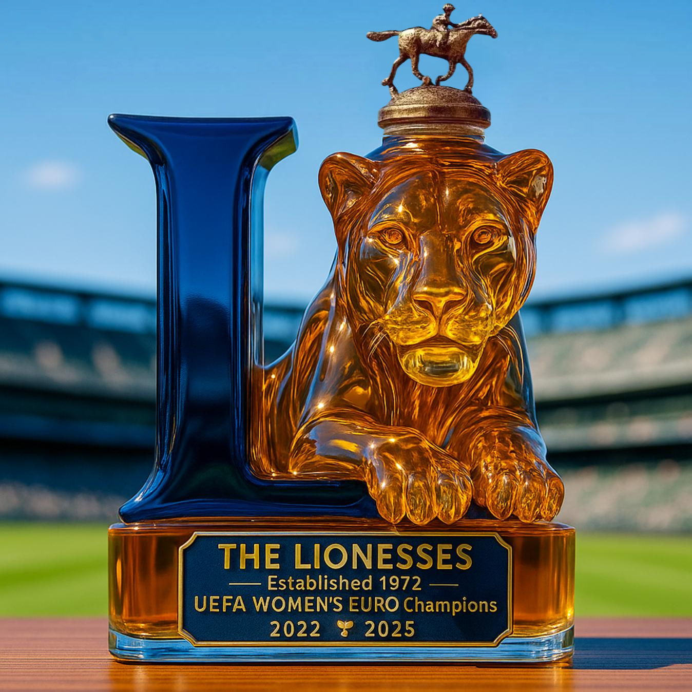 🦁 The Lionesses UEFA EURO Champions Collectible Whiskey Bottle