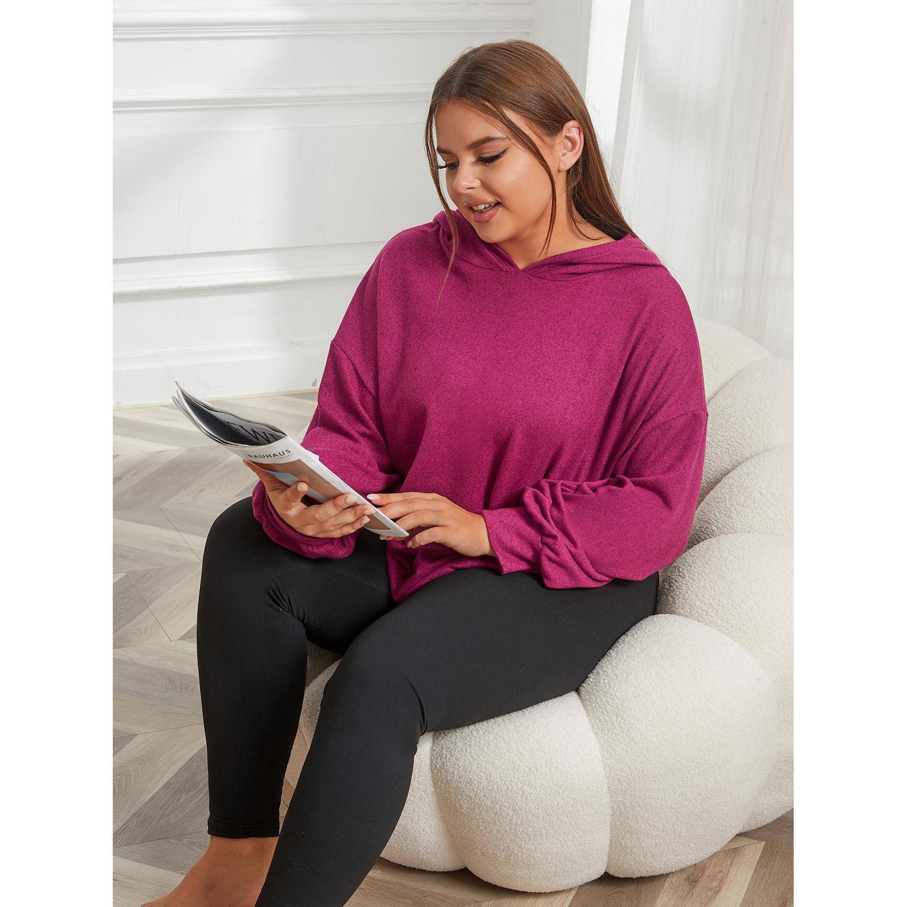 Plus Size Pajamas Home Wear Women Autumn Winter Sports Casual Sweatshirt Tights Two Piece Set Can Be Worn outside