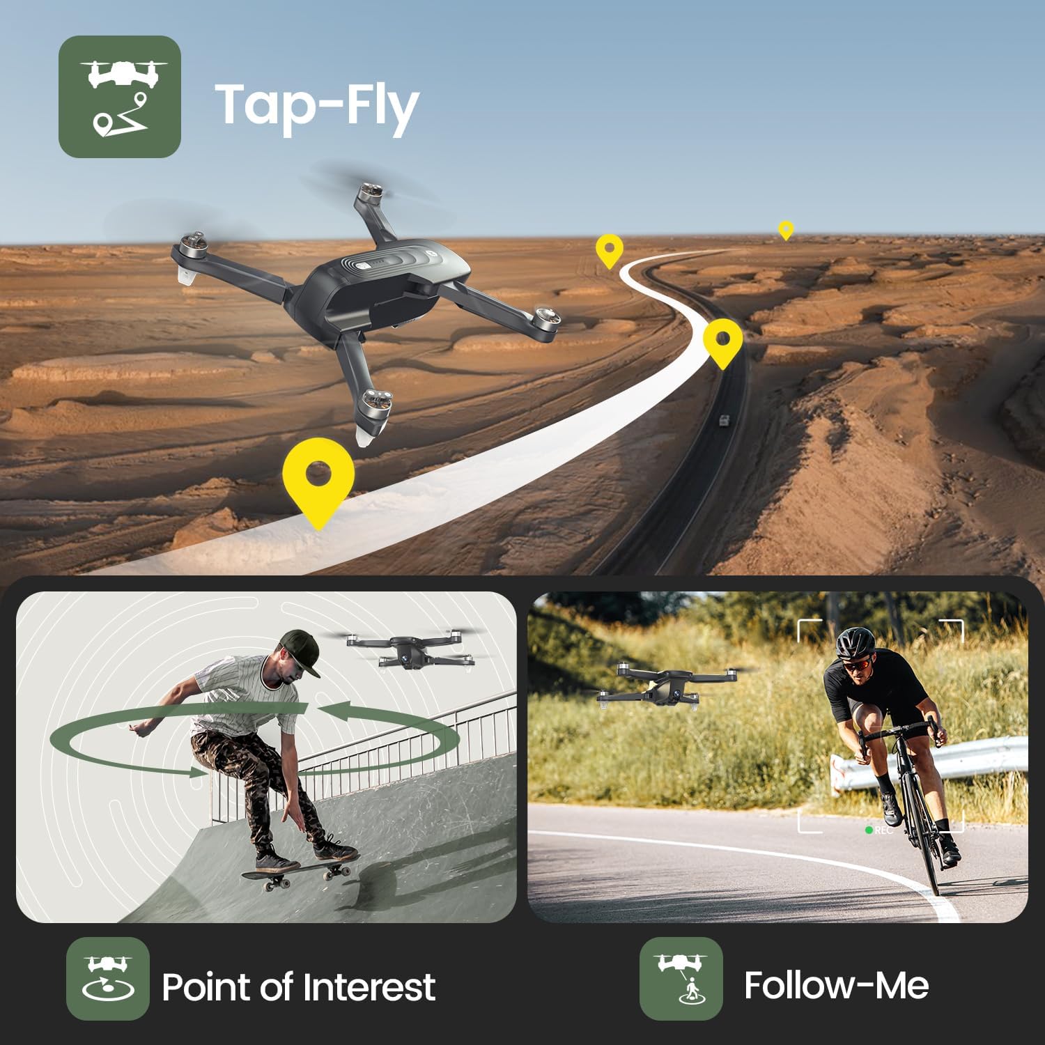 Holy Stone GPS Drone with 4K Camera RC Quadcopter with Auto Return