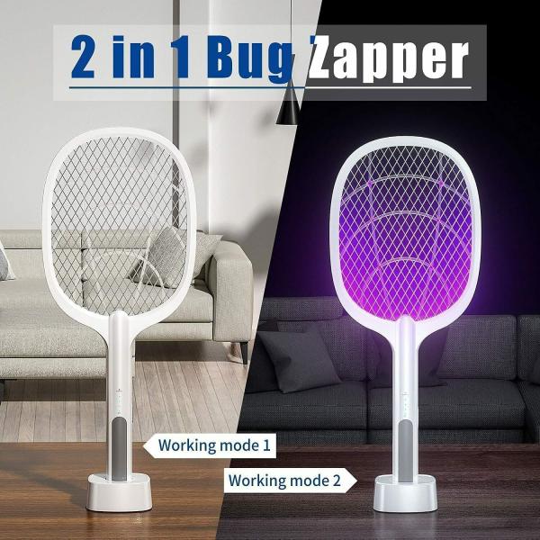 (🔥Last Day Promotion-SAVE 50% OFF)2-in-1 USB rechargeable electric swatter & night mosquito killing lamp-BUY 2 GET 10% OFF & FREE SHIPPING