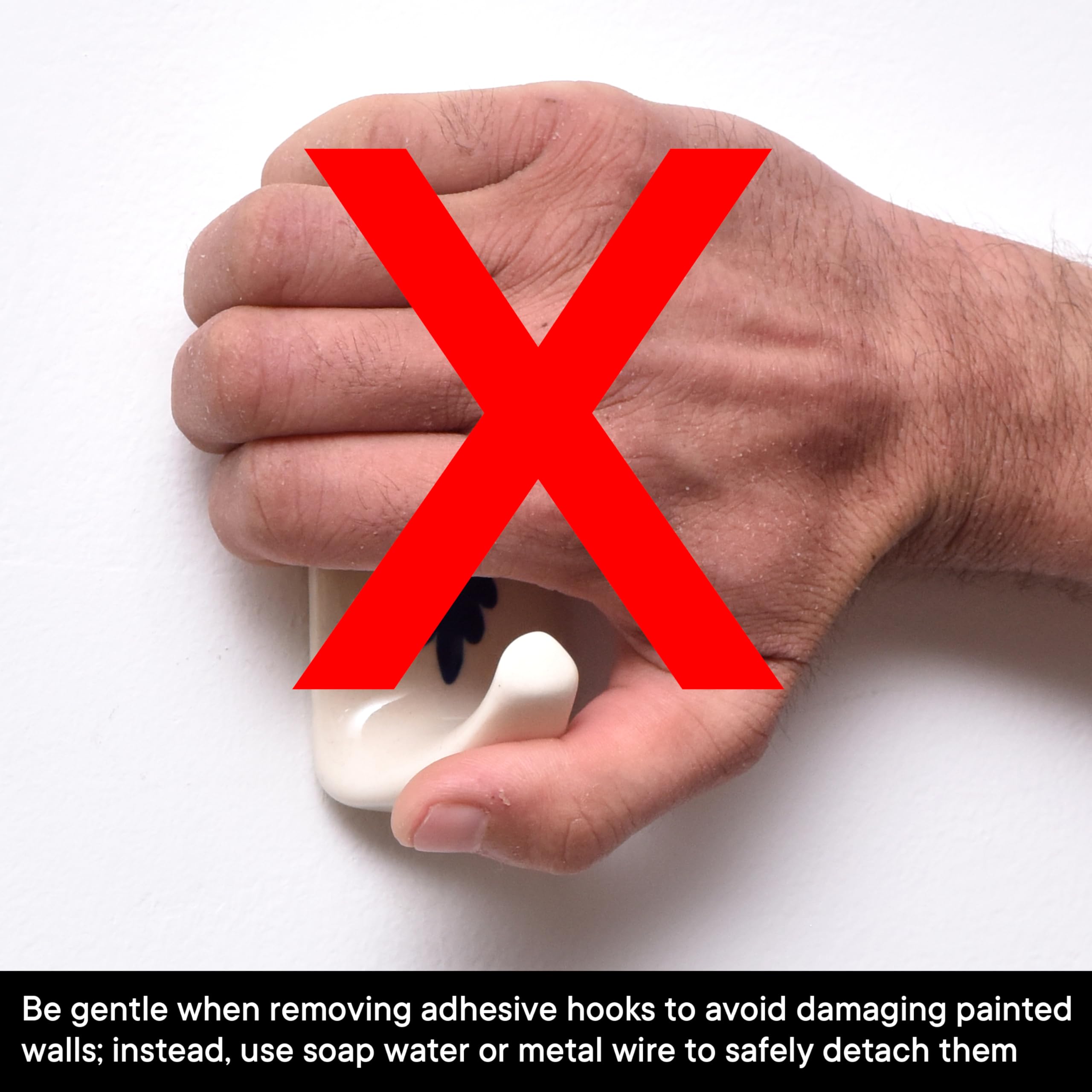 🔥Last Day 49% OFF🔥3 Pcs Handmade Premium Ceramic Boho Adhesive Wall Hooks