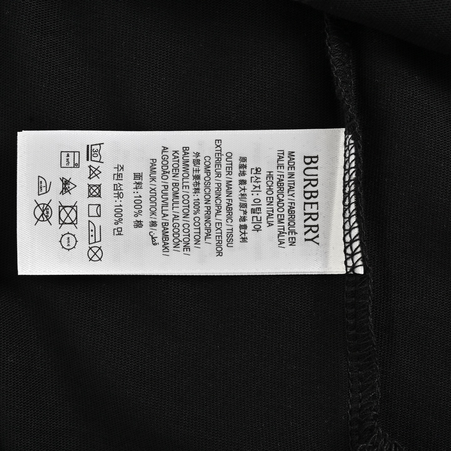 Burberry 25ss shoulder warhorse patch embroidered short sleeves
