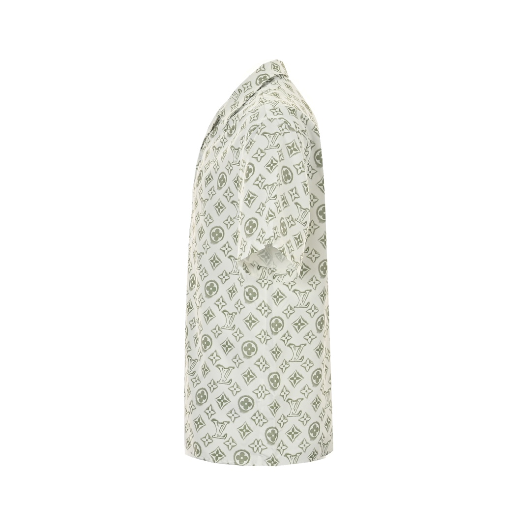 Louis Vuitton 24ss short-sleeved shirt with all-over monogram print