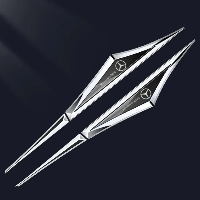 Universal 3D Blade Fender Side Marker Body Fender Decoration (2PCS)