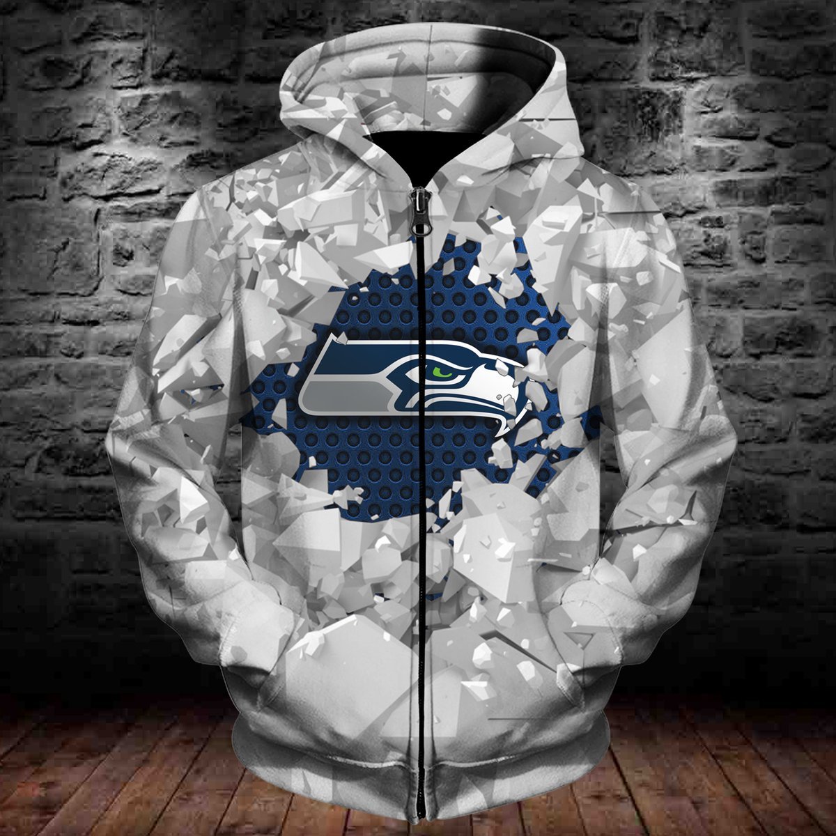 SEAHAWKS HOODIE 3D ICE12