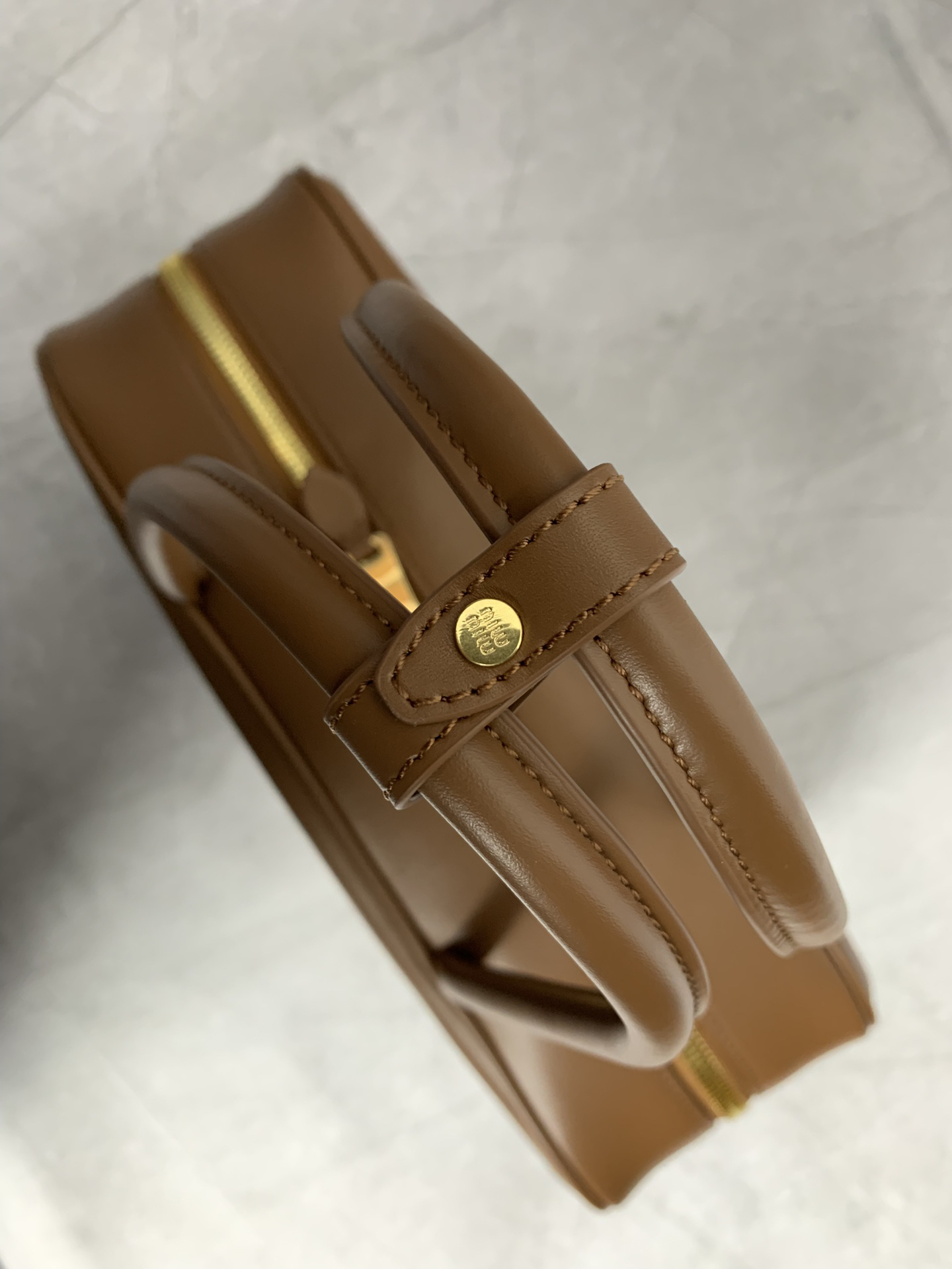 Miu Miu Brown Leather Briefcase 5BB117