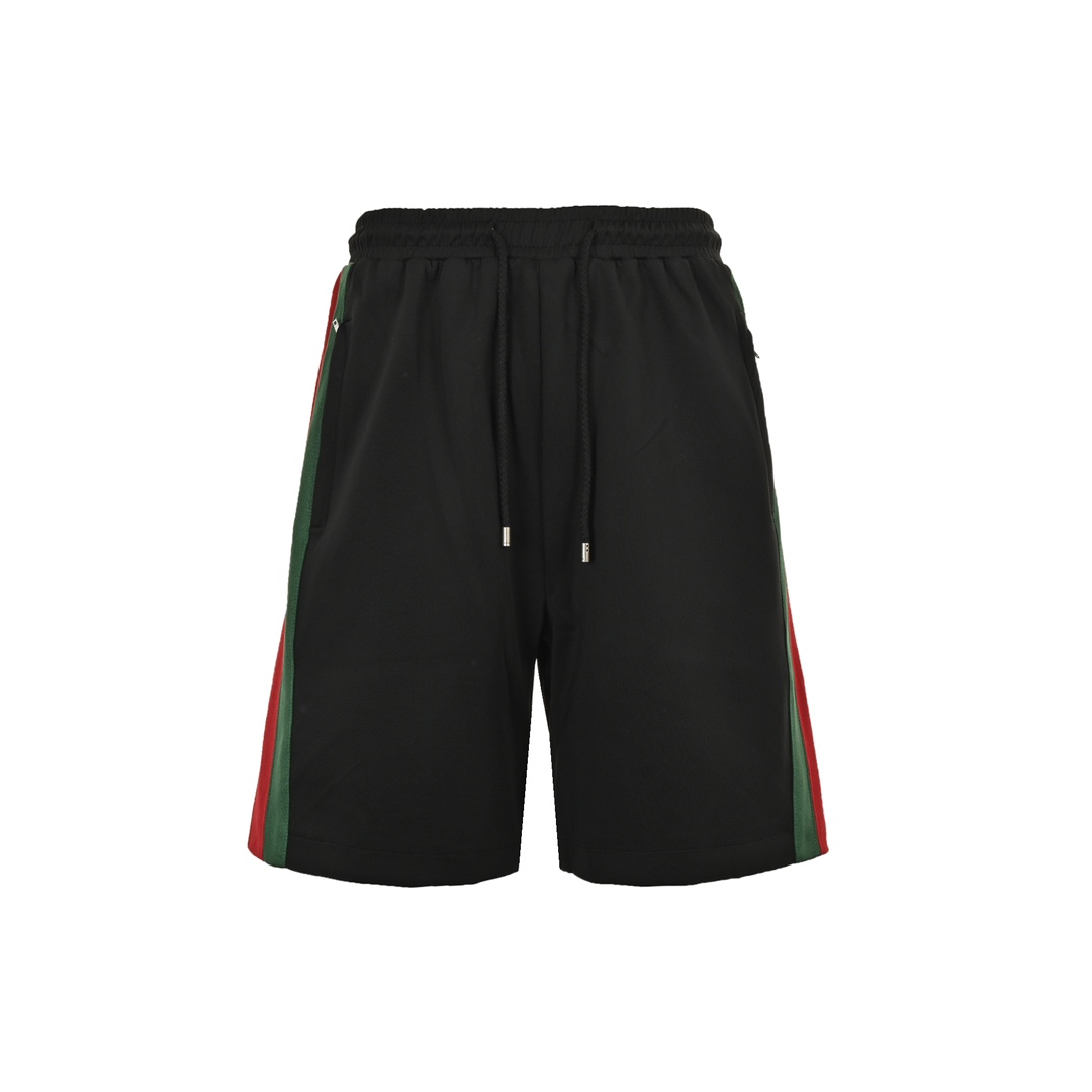 Gucci tricolor stripe pocket logo shorts