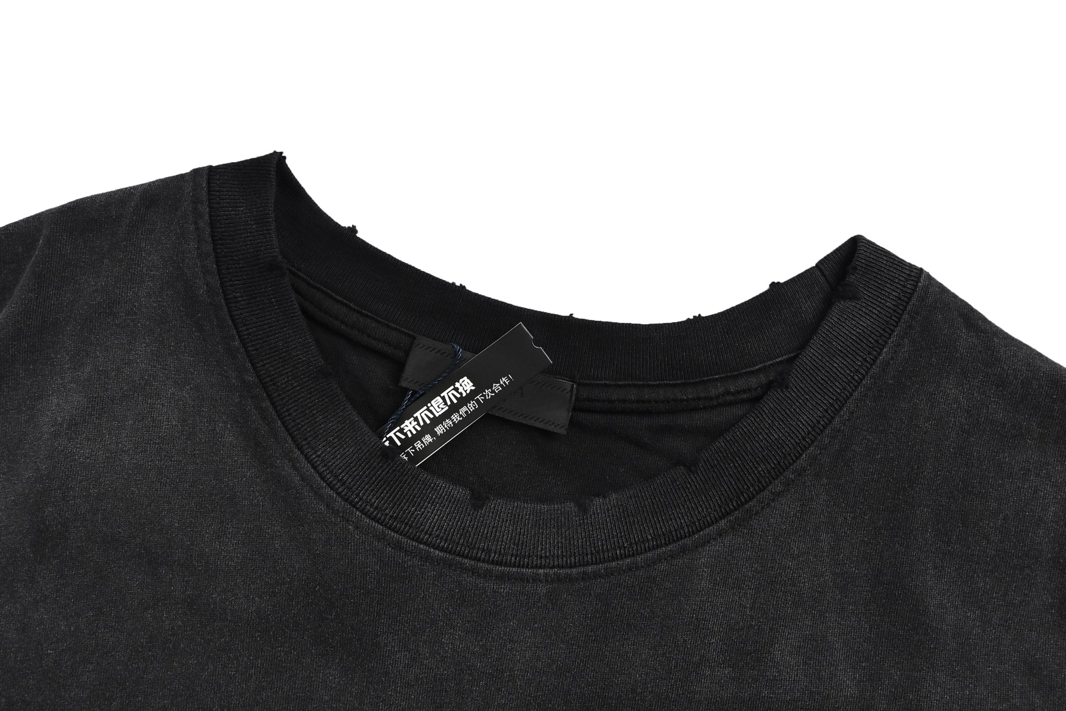 Prada triangle logo gradient washed short sleeves