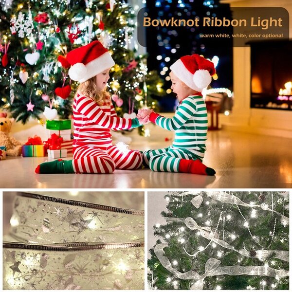 Christmas Ribbon Fairy Lights( 🔥Buy 2 get 1 free now)