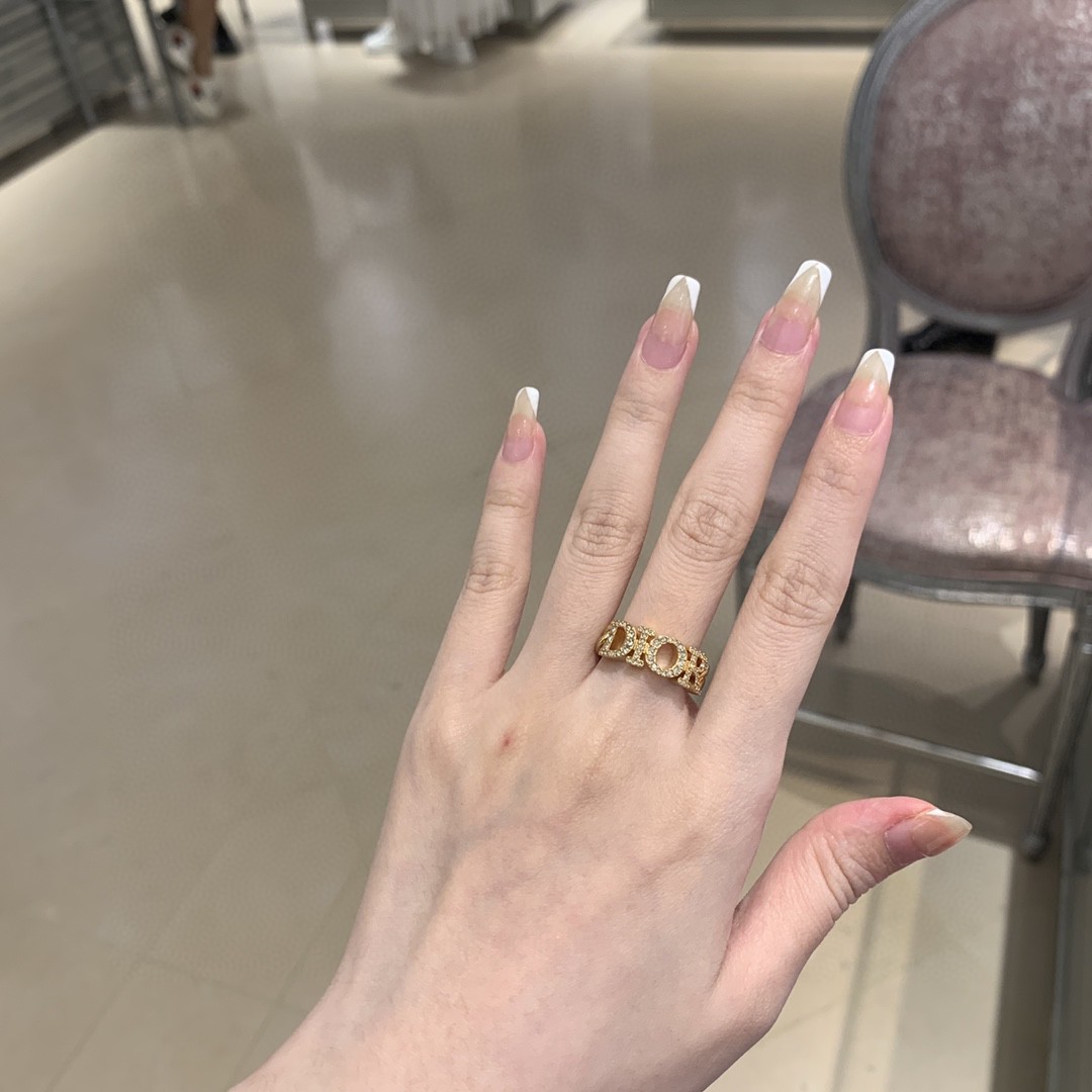 Dior Alphabet Full Diamond Ring