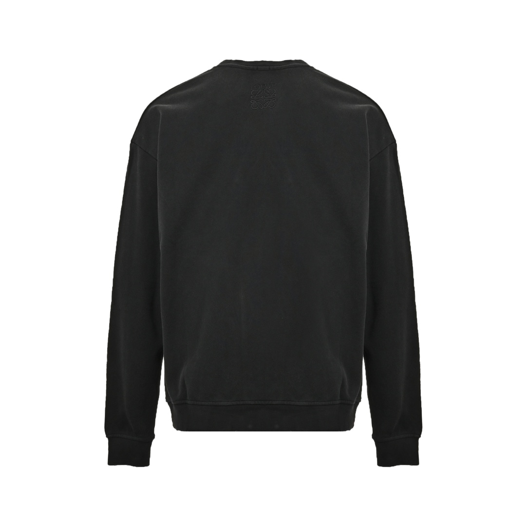 Loewe 24Fw gradient washed print crew neck sweatshirt