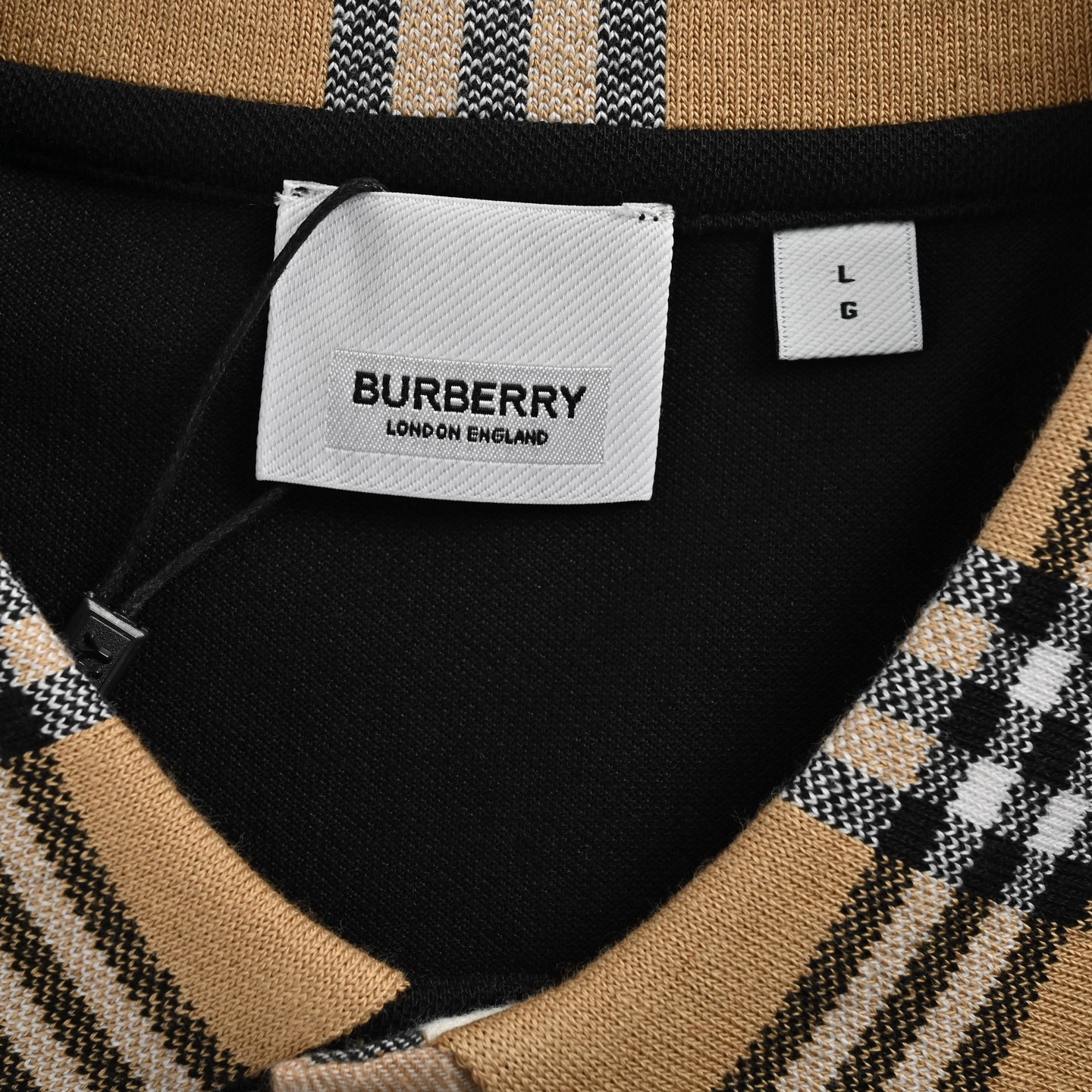 Burberry Check Collar Polo Short Sleeve
