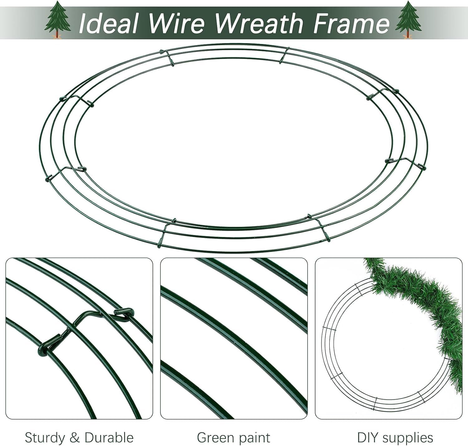 🔥ON SALE🔥DIY 3D Metal Wreath Frame