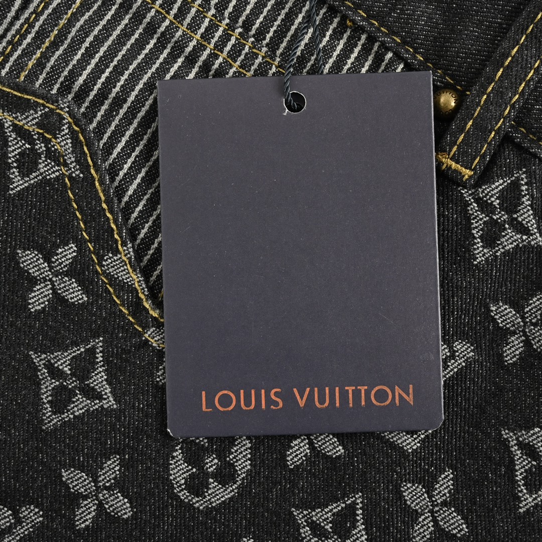 Louis Vuitton & Nigo co-branded heart patch patchwork jeans