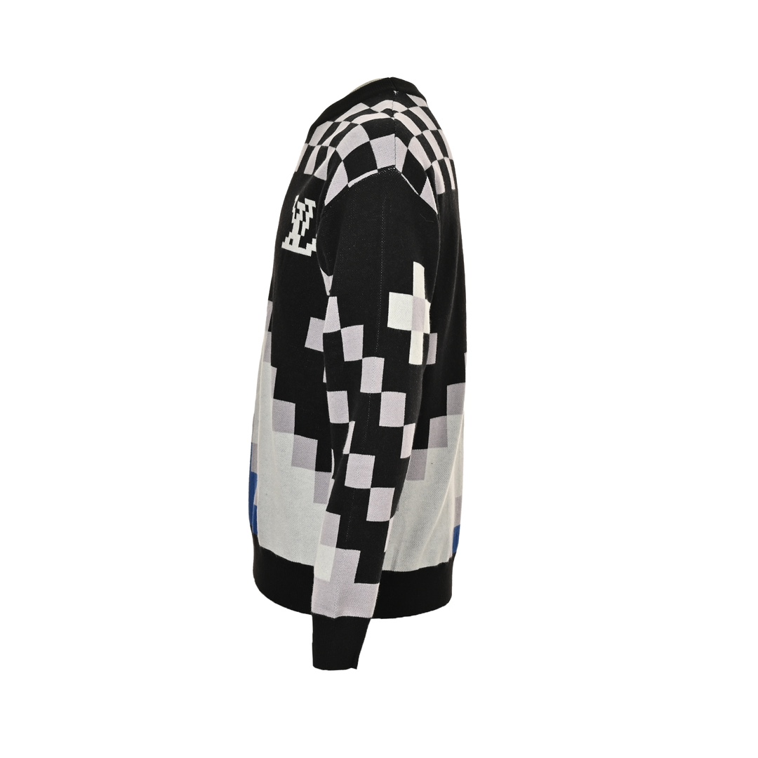 Louis Vuitton 24Fw mosaic jacquard sweater