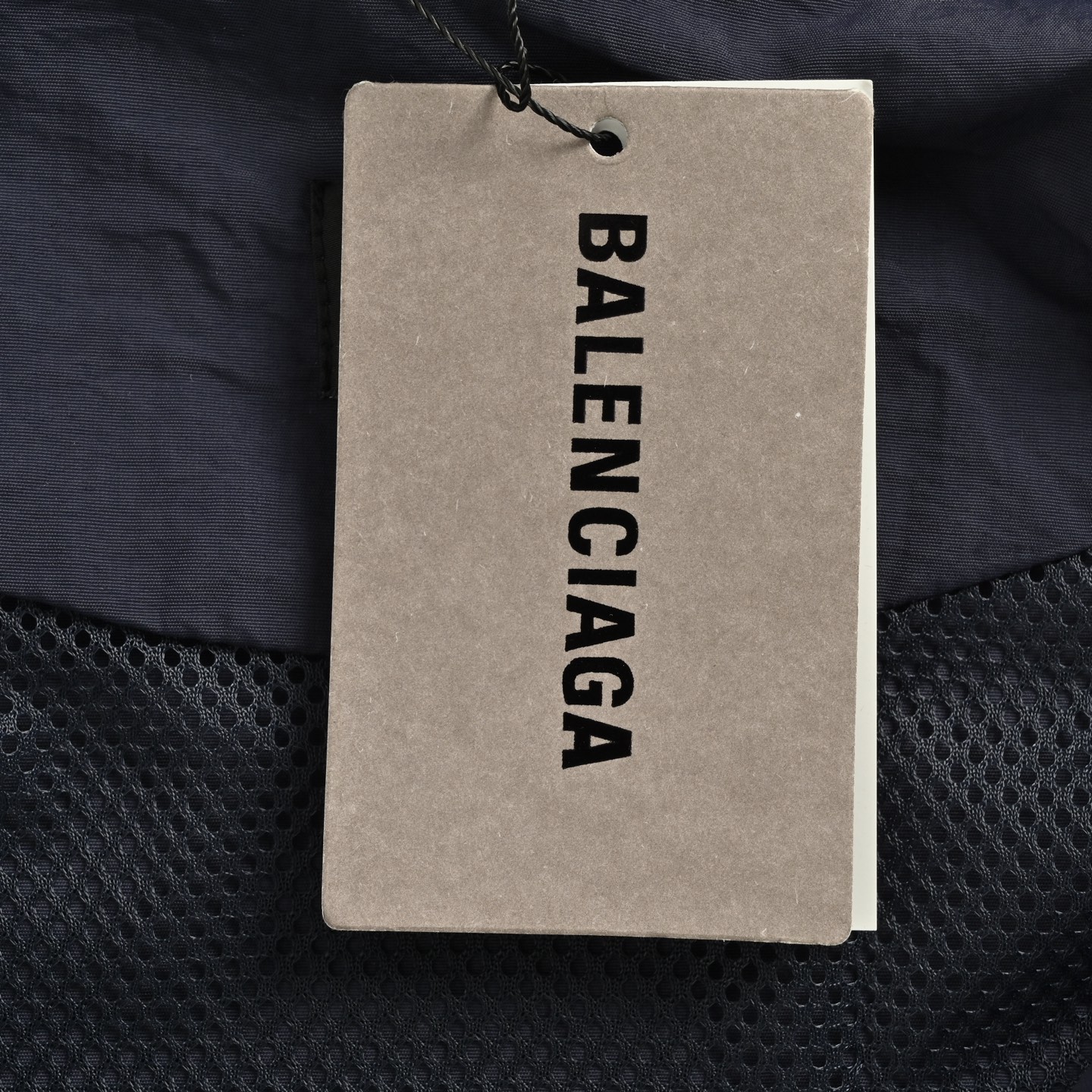 Balenciaga BLCG 25FW 84 graffiti spray paint navy blue half-circle embroidery sports suit jacket