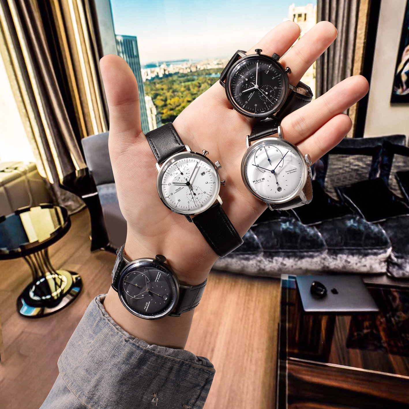 FS021 Dual -Time Quartz Watch