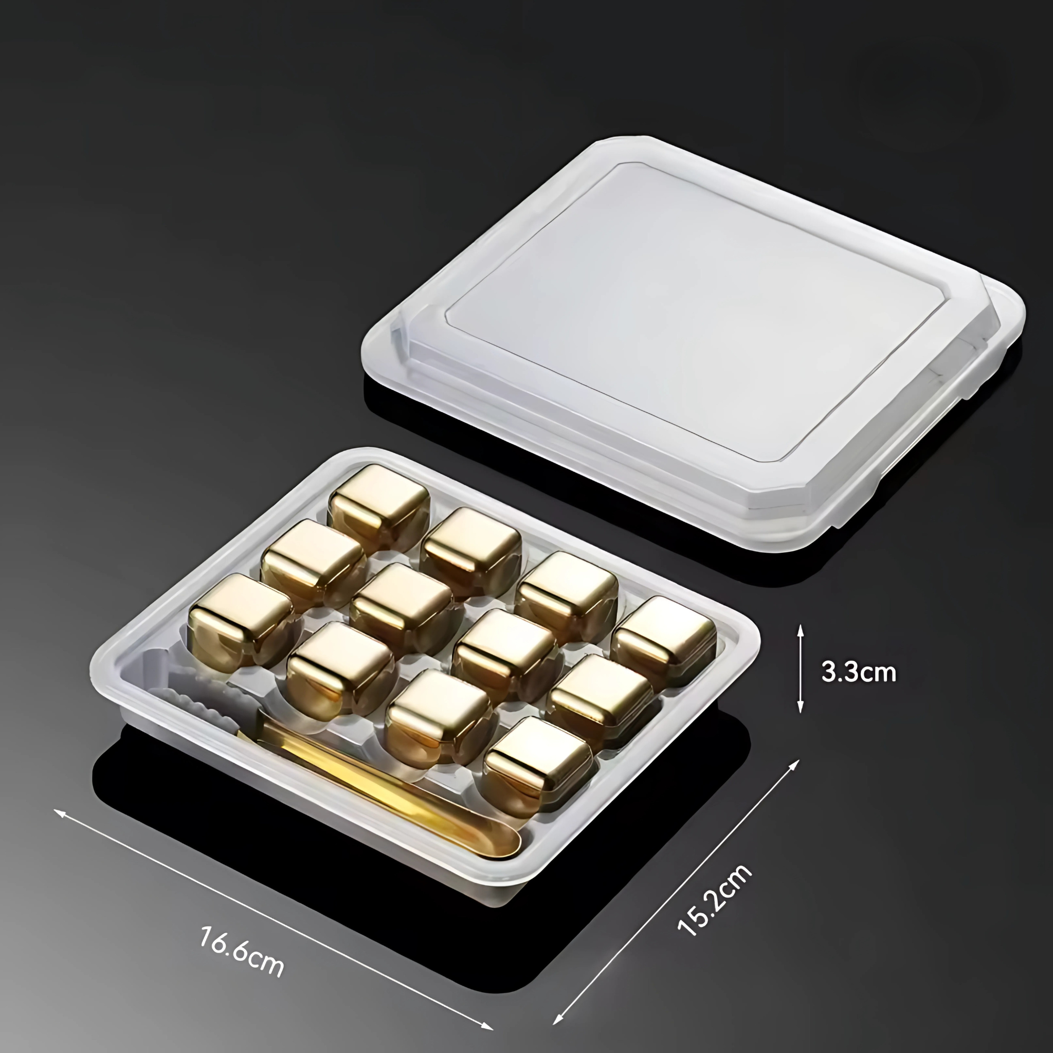 Stainless steel ice cube stones