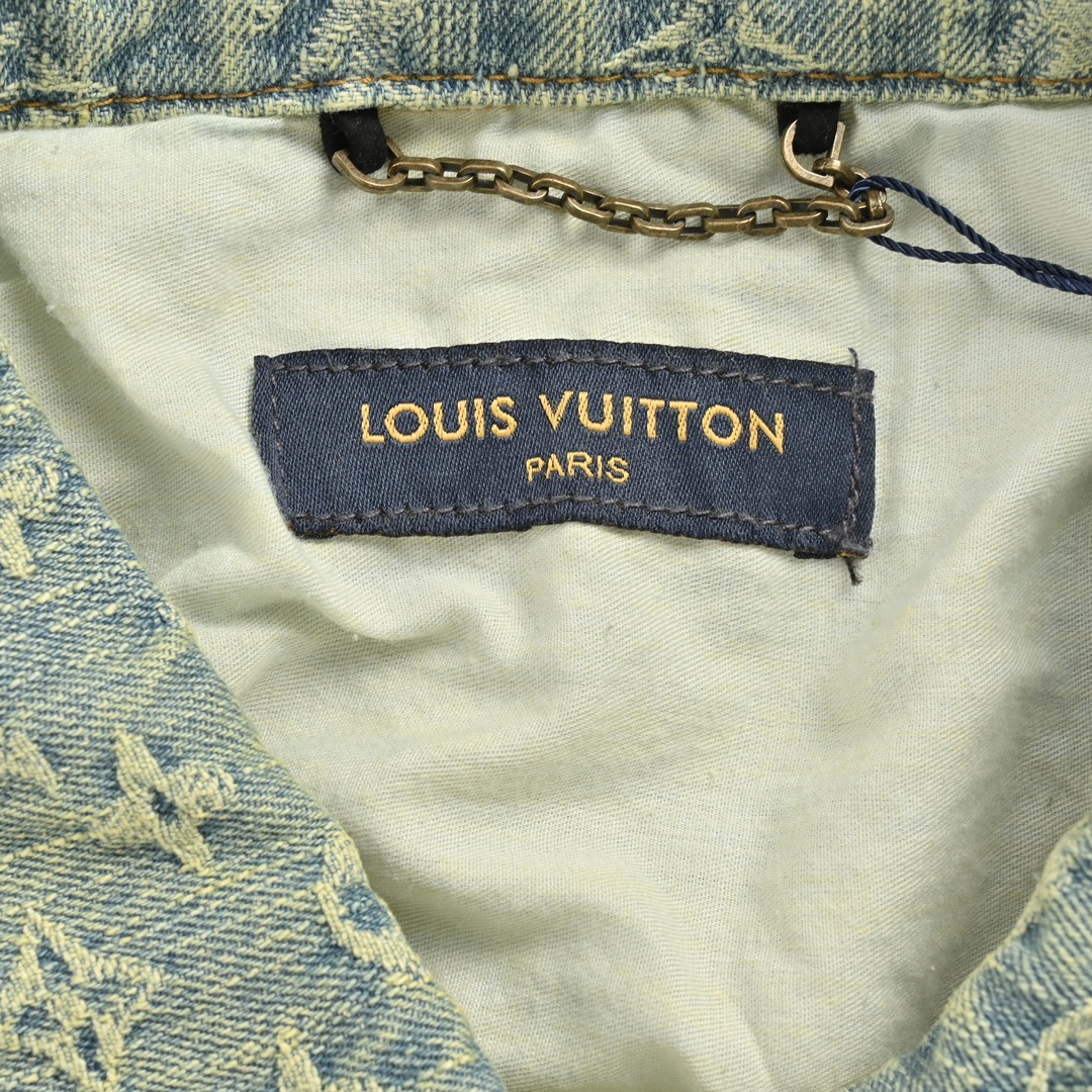 Louis Vuitton 24Fw all-over print denim jacket