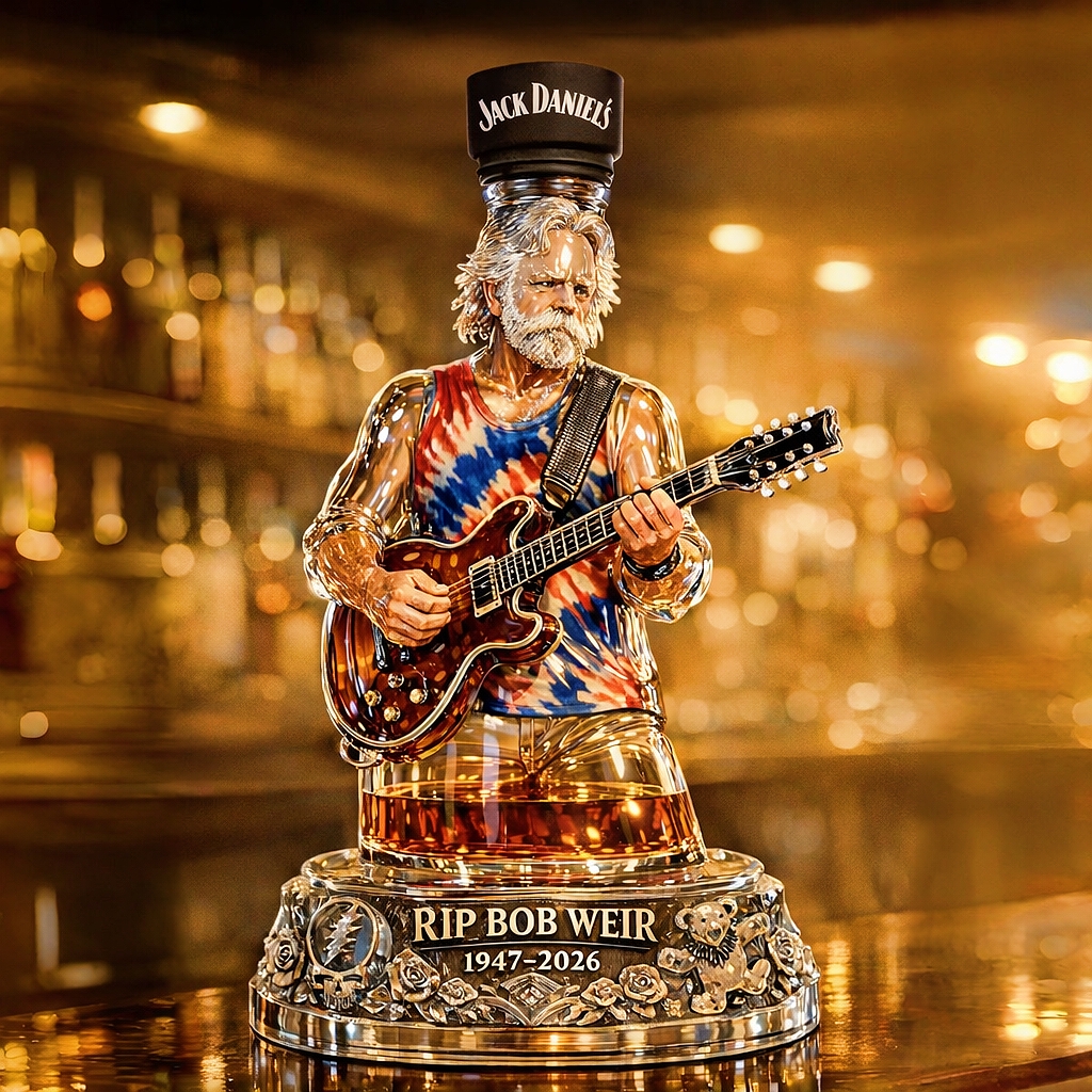 Bobby 1947-2026 Memorial Whiskey Bottle