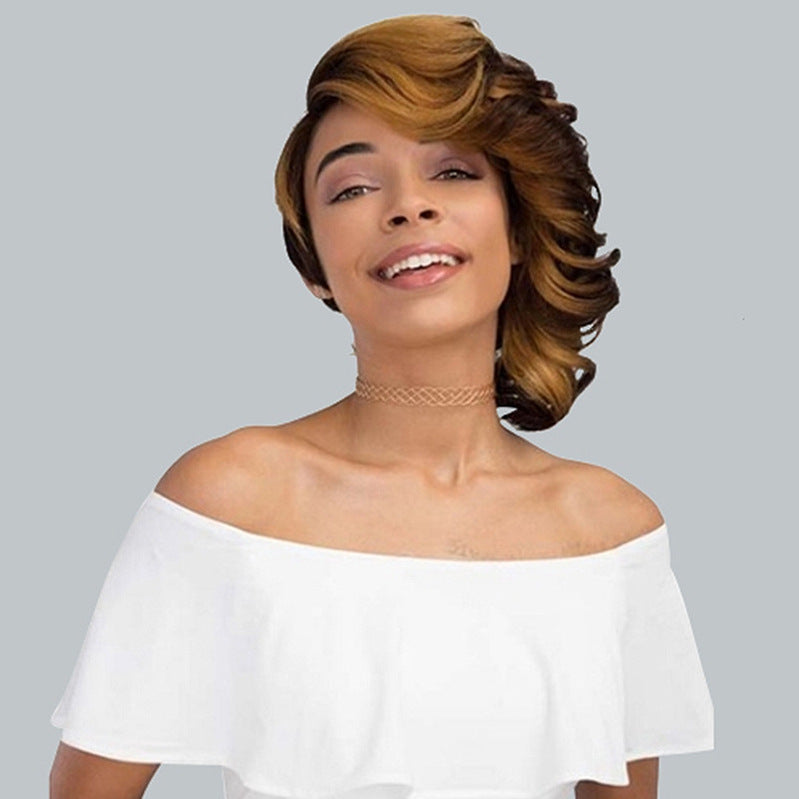 Luna Wigs Brown Voluminous Short Curly Wig