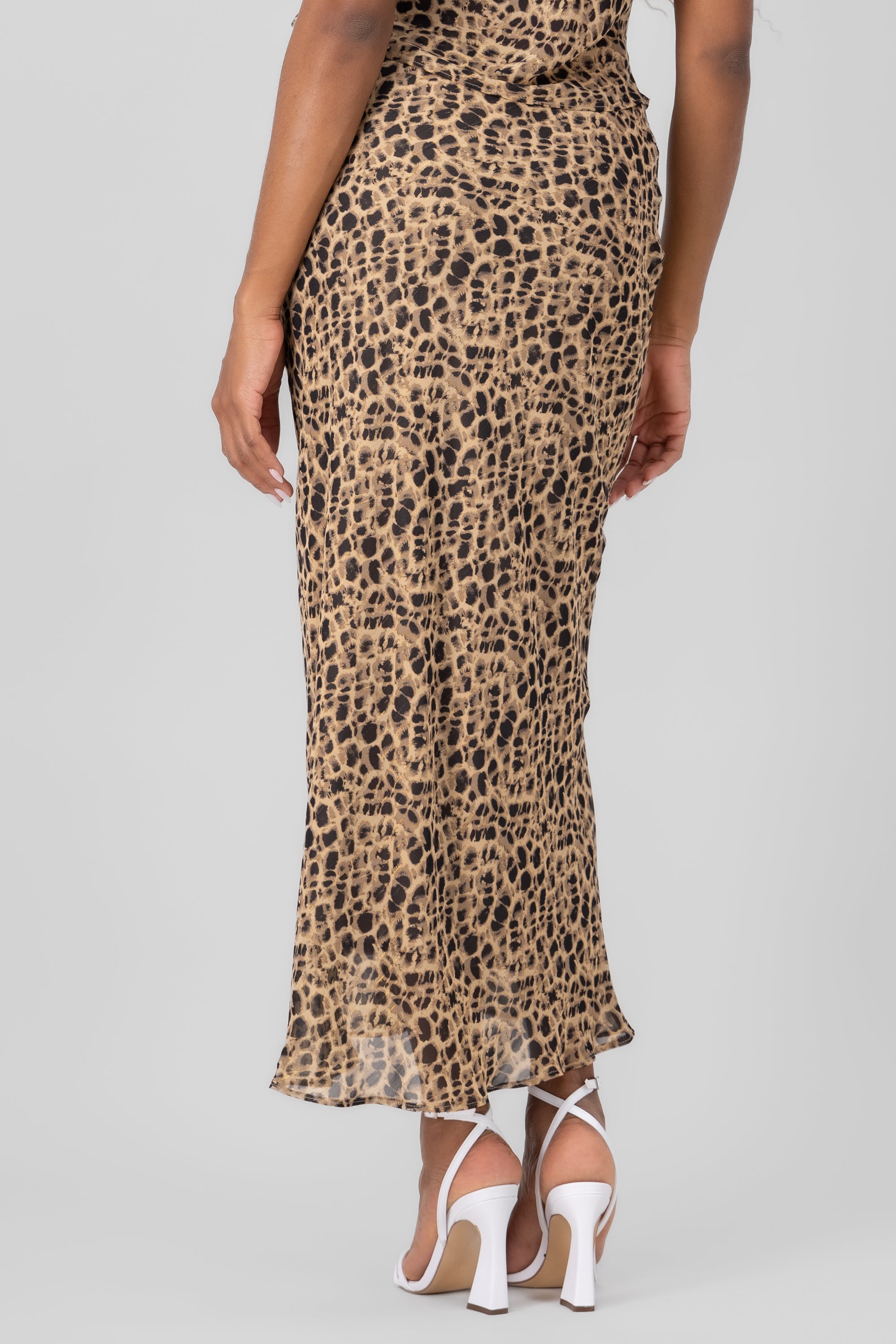 Animal Print Maxi Skirt