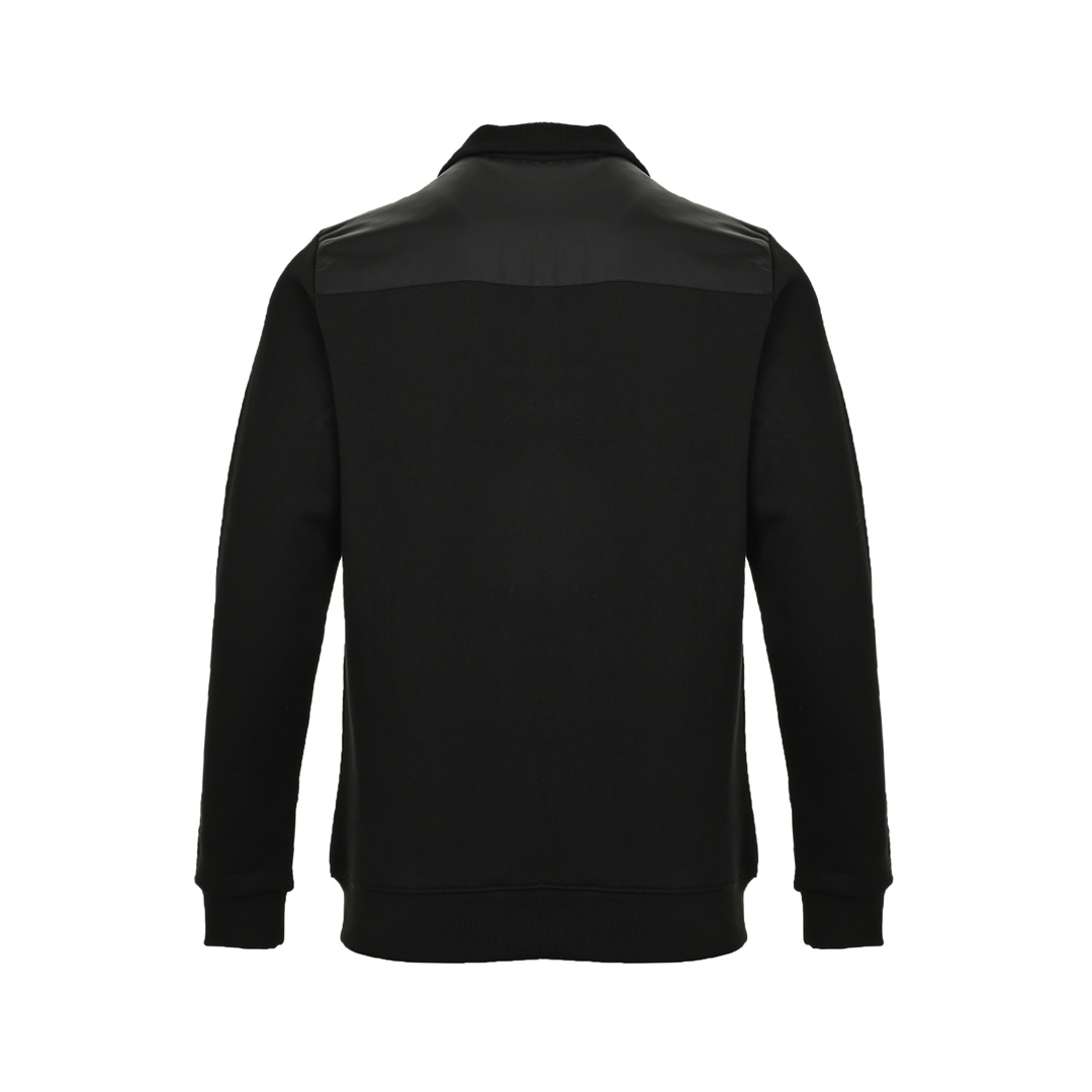 Prada 24Fw Pocket Badge Triangle Logo Half-Zip Lapel Sweatshirt