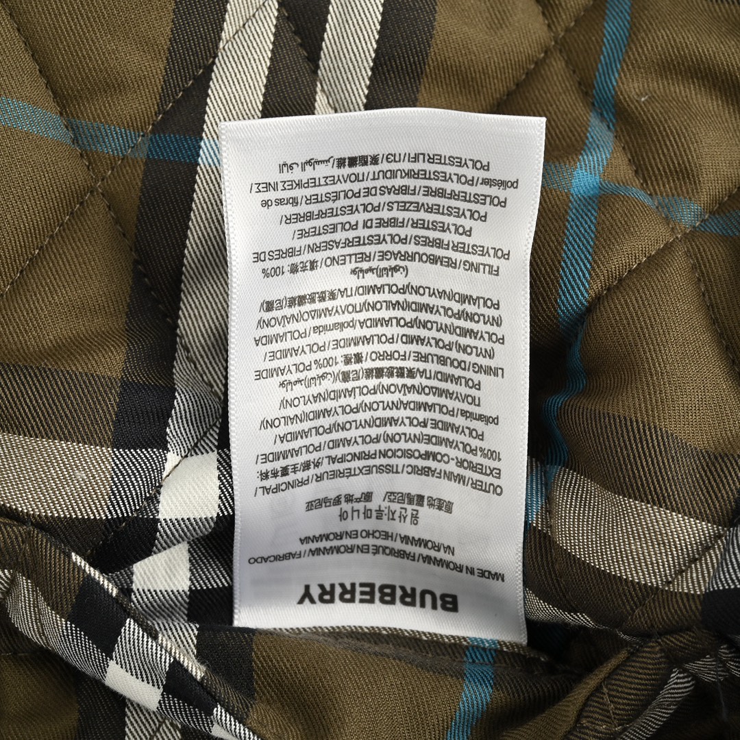 Burberry 24Fw Retro Diamond Quilted Double-Sided Cotton Jacket