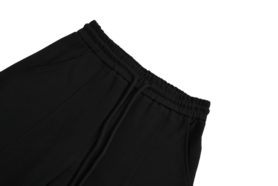 Loewe 23Fw leather logo casual trousers