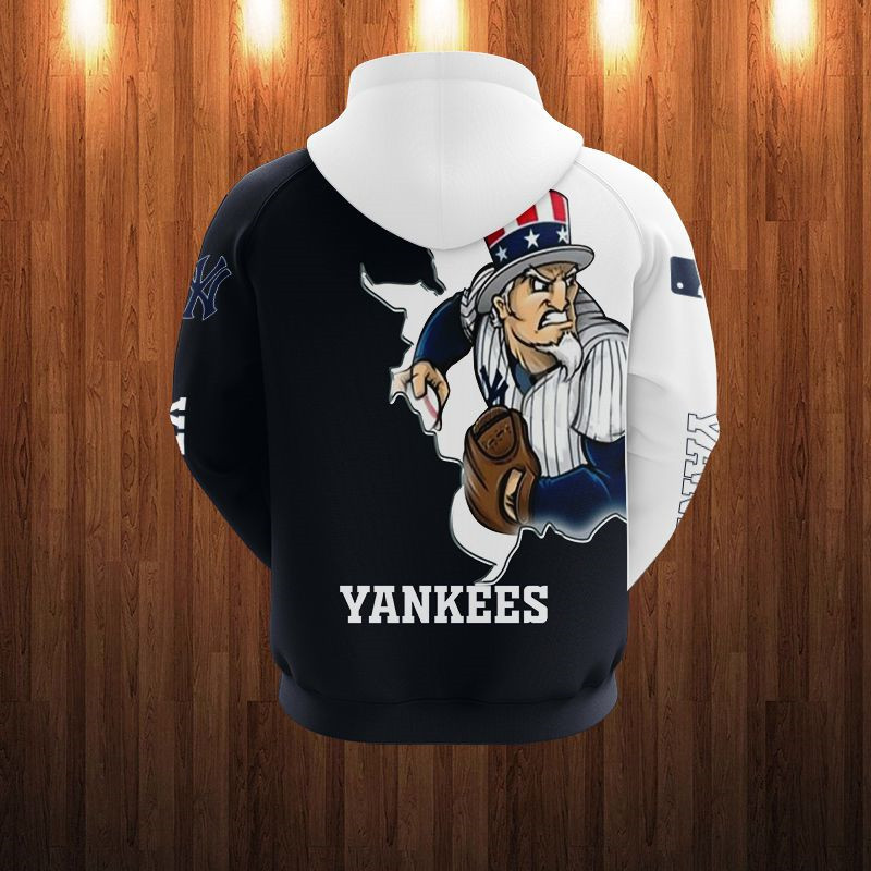 NEW YORK YANKEES HOODIES 3D MASCOT DESIGN