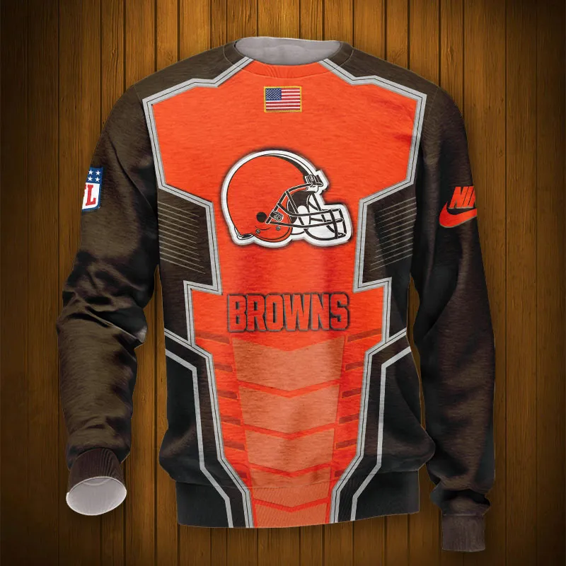 CLEVELAND BROWNS 3D HOODIE TTB4306