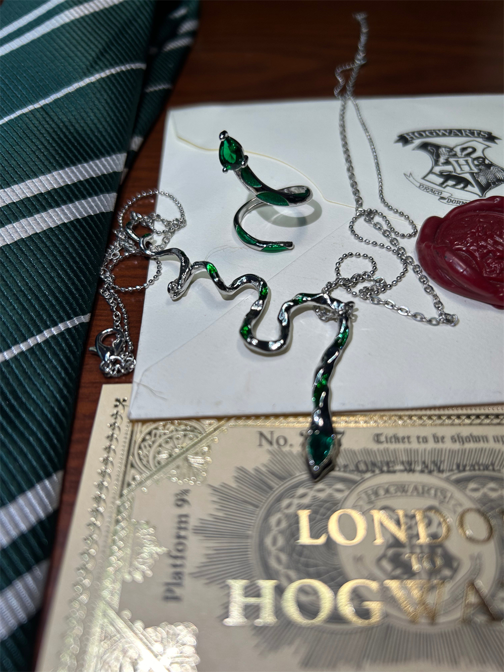 Slytherin Jewellery Set（Adjustable）