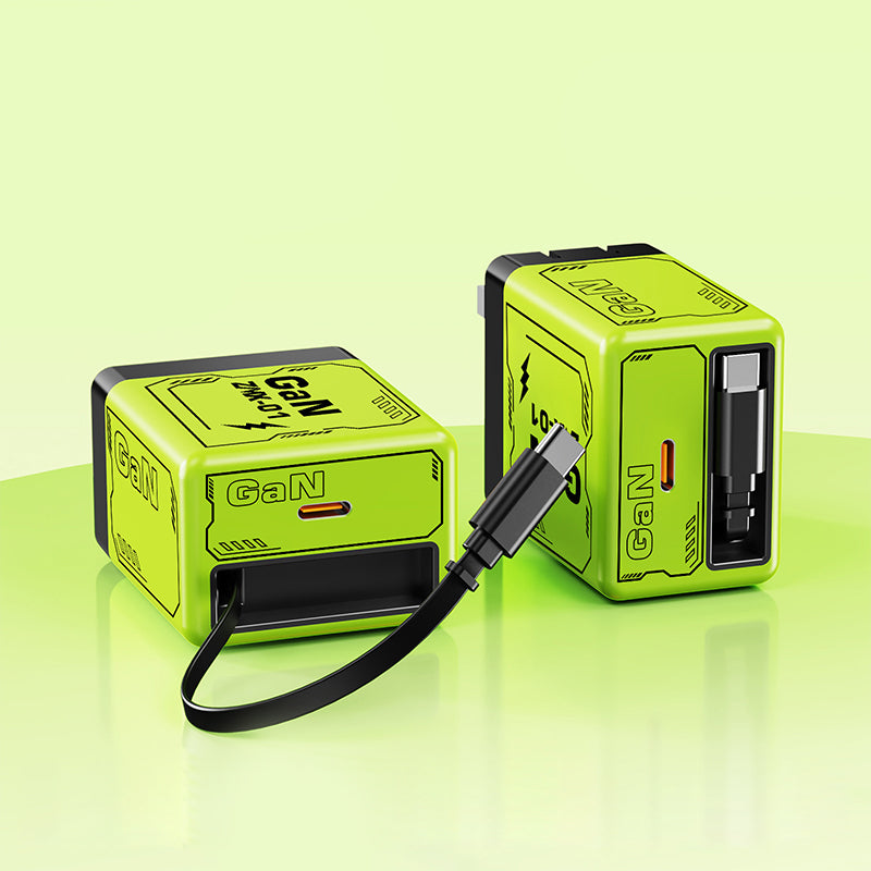 🎁 Hot Sale 49% OFF 🔥Quick charger adapter with retractable type C cable & connector