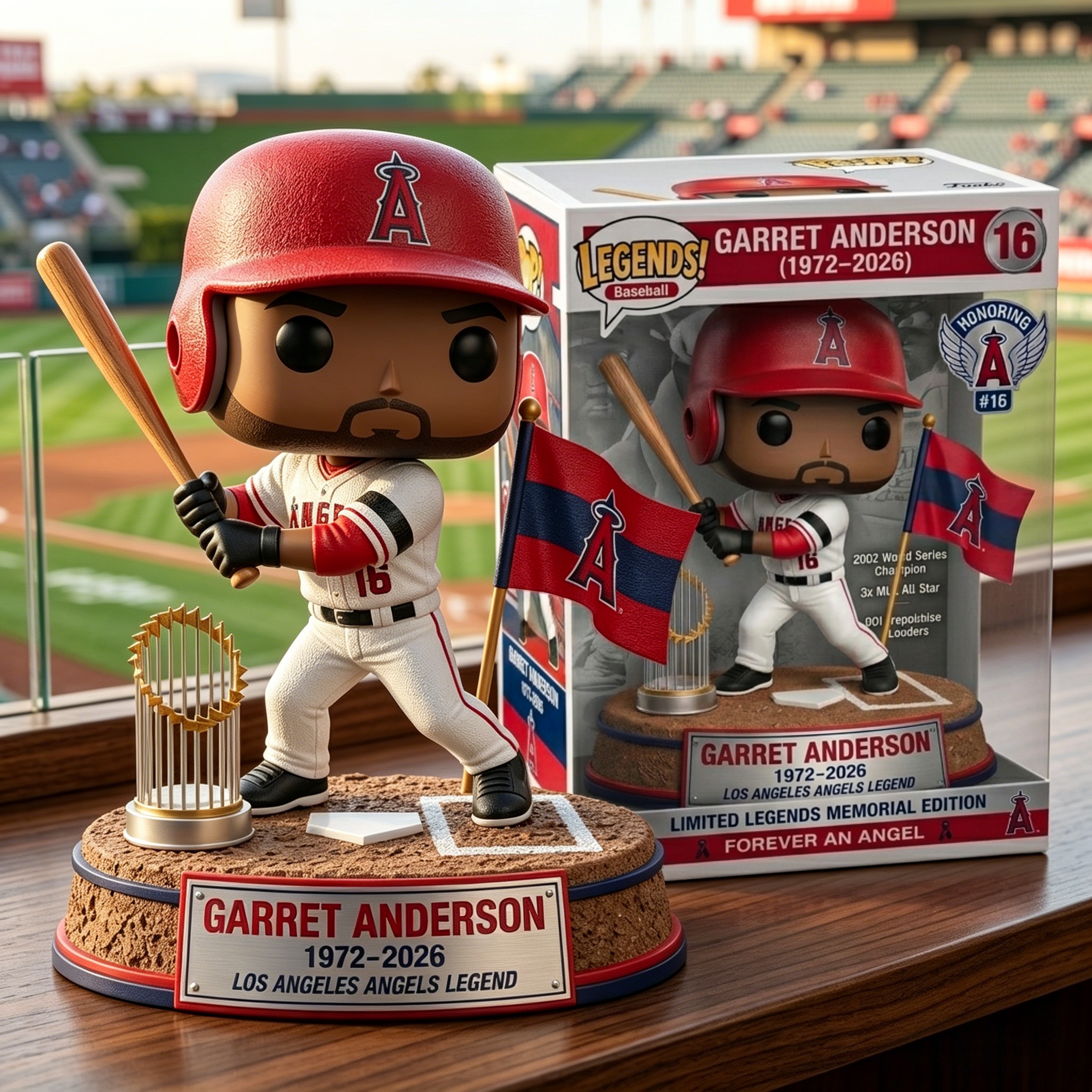 ⚾ Garret Anderson: Forever An Angel – Legends Memorial Funko Pop! 👼