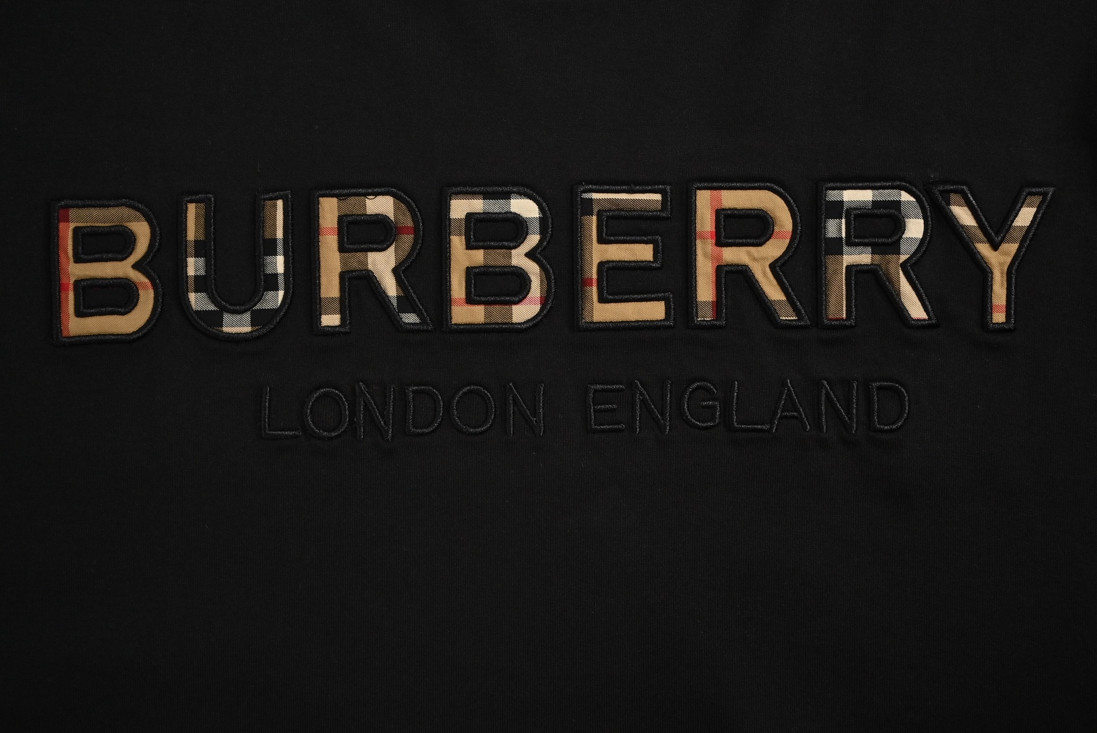 Burberry Check embroidered short sleeves