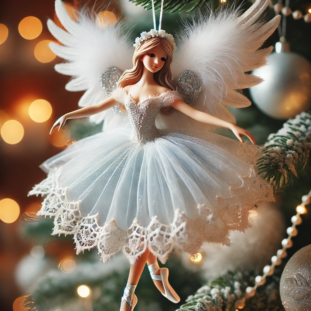 Ballet Dancing Angel Xmas Tree Ornament
