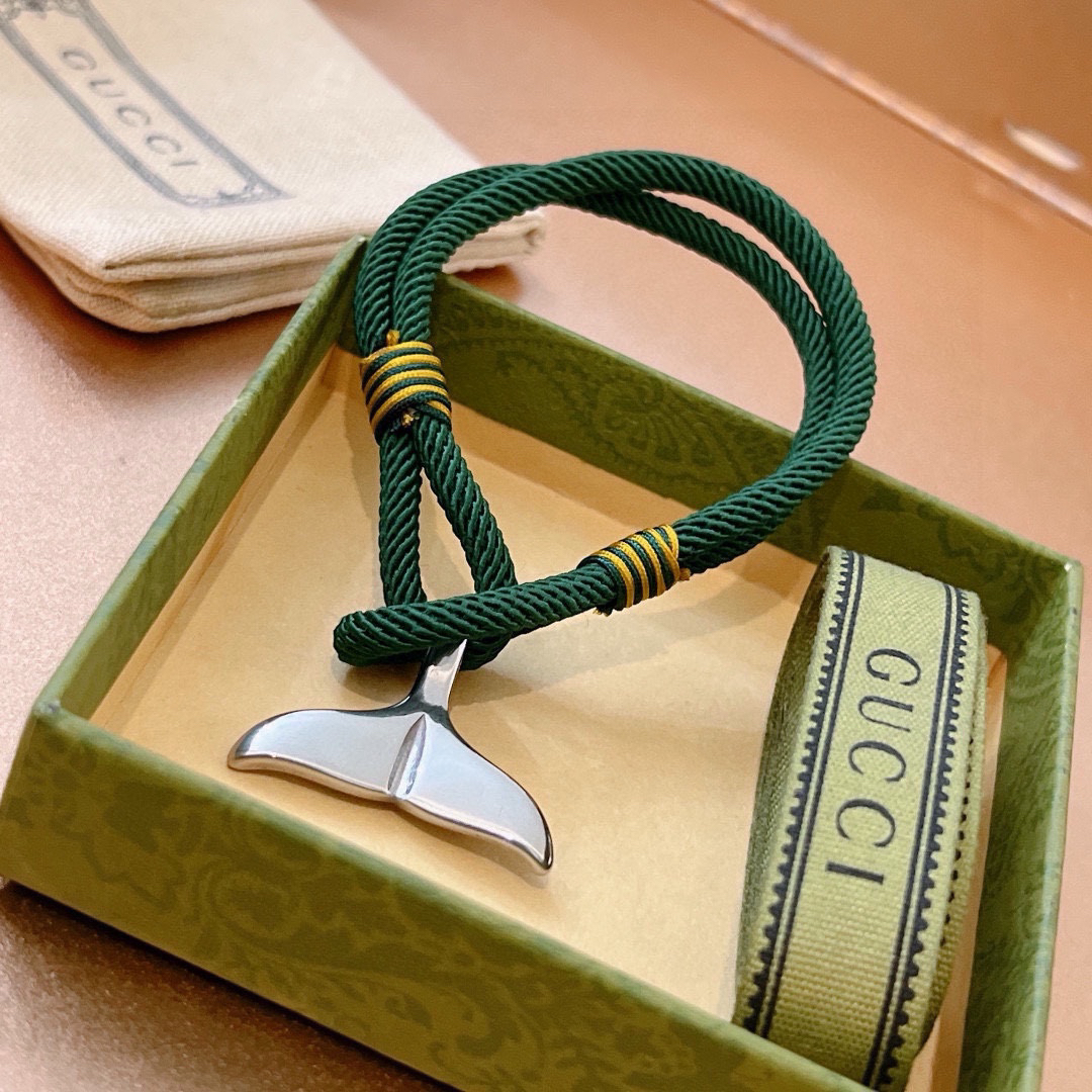 Gucci Braided Fishtail Bracelet